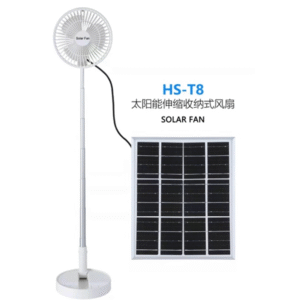 solar panel and fan