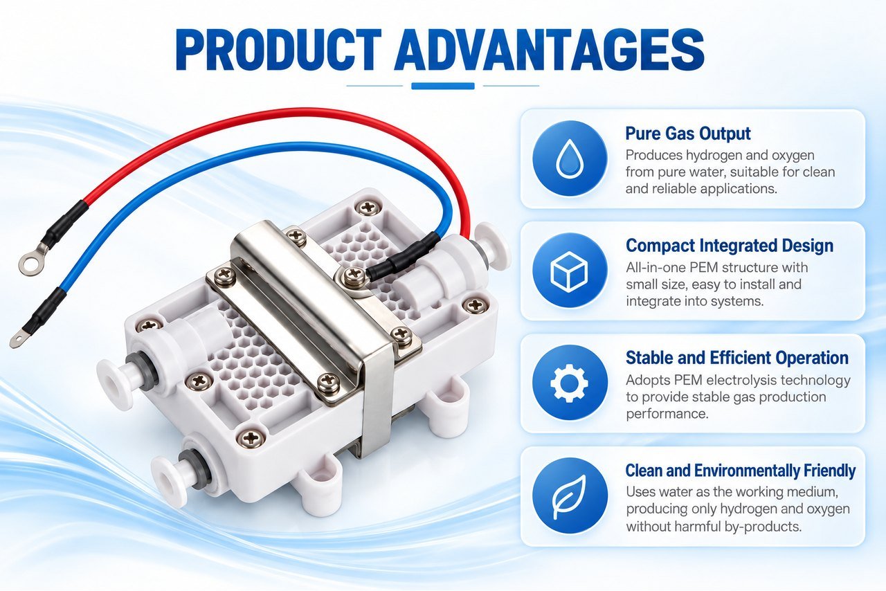 コンパクト統合型PEM水素酸素発生モジュール 特徴 01 Compact-Integrated-PEM-Hydrogen-and-Oxygen-Generator-Module-feature-01
