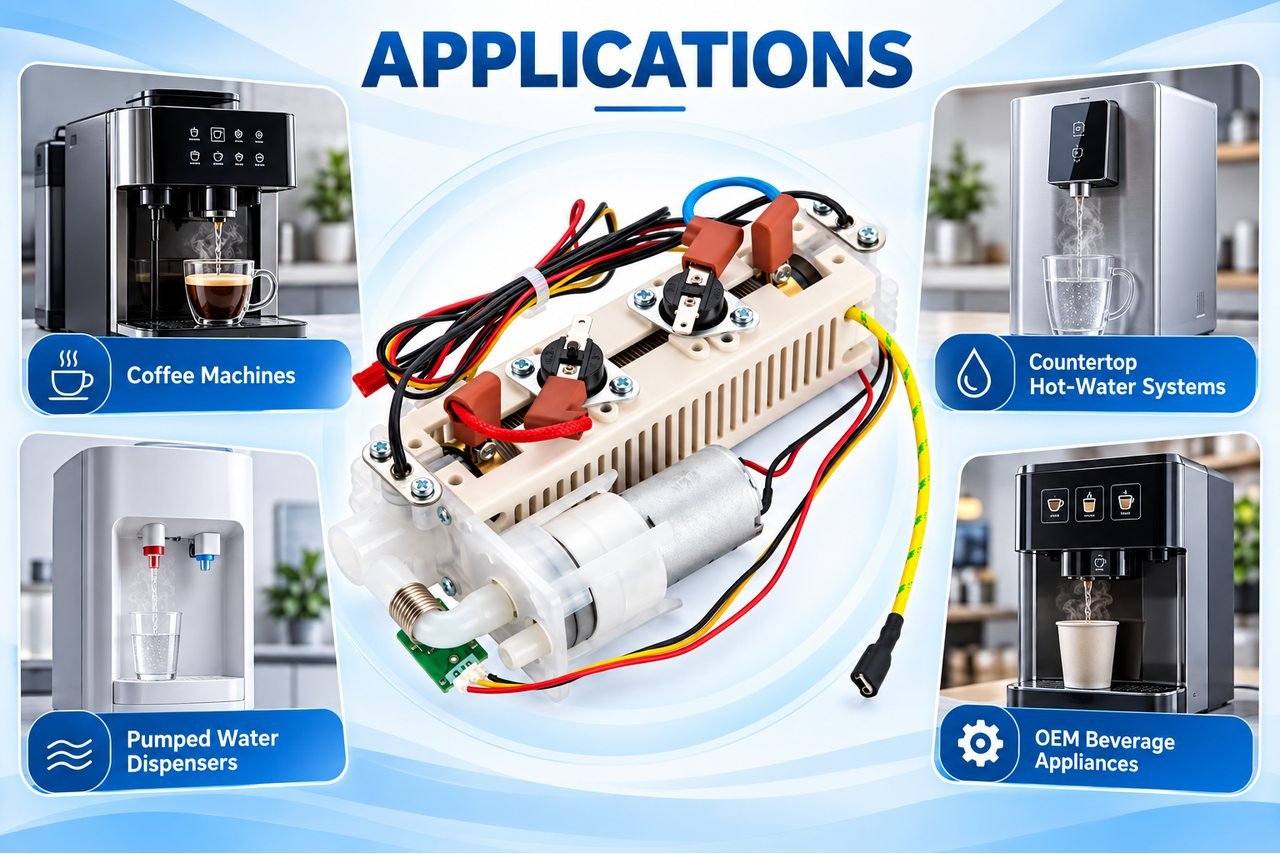 ポンプ付き単管瞬間加熱アセンブリ アプリケーション 01 Single-Tube-Instant-Heating-Assembly-with-Water-Pump-application-01